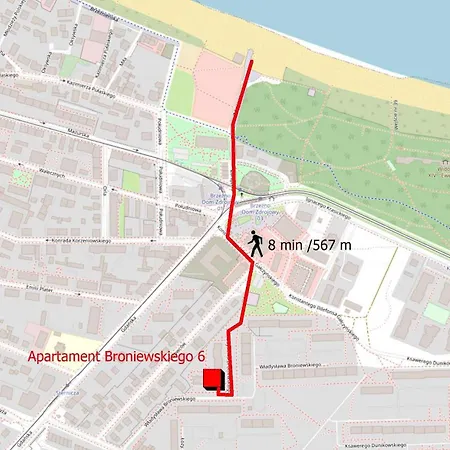 Broniewskiego 6 Апартаменты *